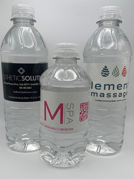 branded bottled water