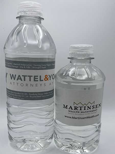 bottled water lable